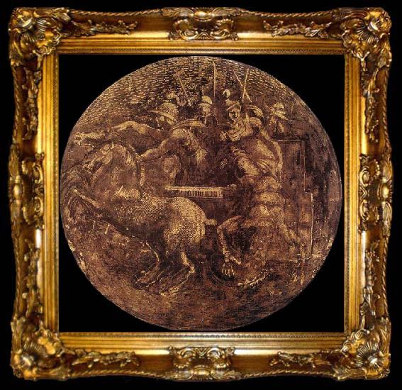 framed  Michelangelo Buonarroti Medallion, ta009-2